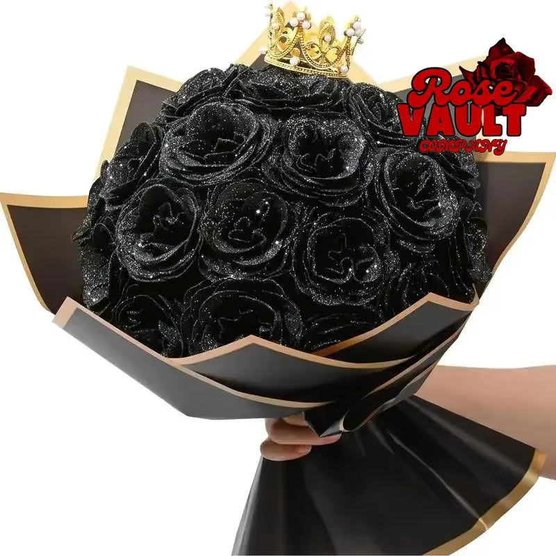 Valentine'S Day DIY Glitter Butterfly s Bouquet Christmas Everlasting Shiny Artificial Anniversary Wedding Gifts for Women
